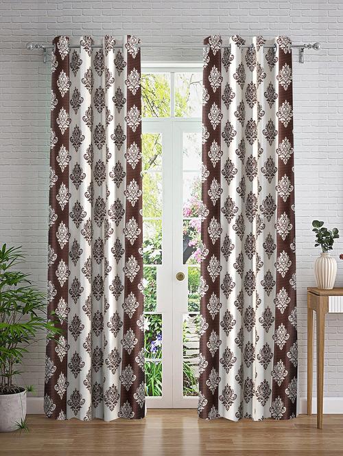 stylish and attractive printed curtains - set of 2 - 21734890 - Very Small Image - 1