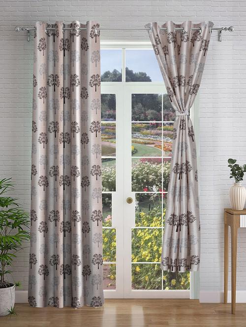 stylish and attractive printed curtains - set of 2 - 21734900 - Very Small Image - 1