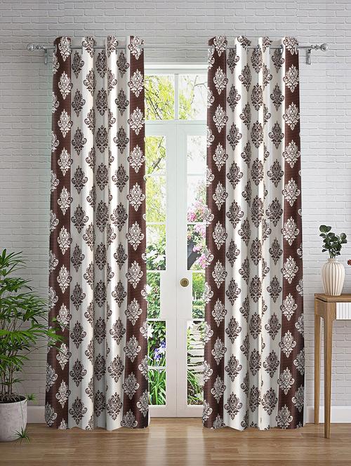 stylish and attractive printed curtains - set of 2 - 21734907 - Very Small Image - 1