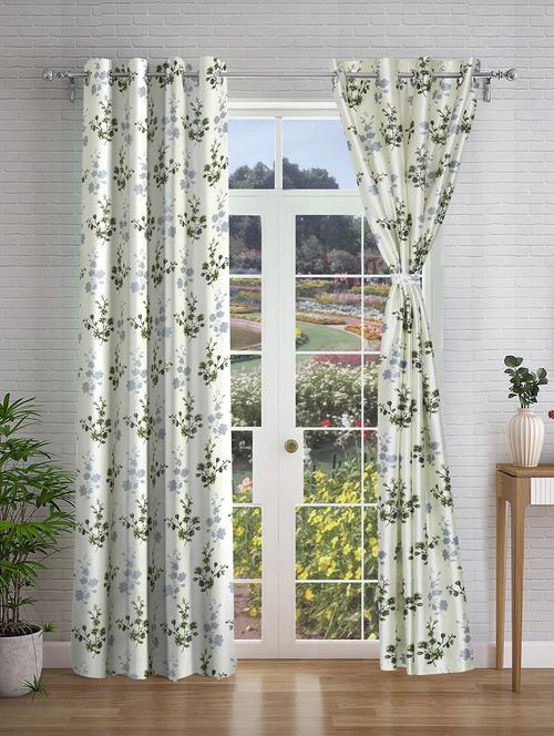 stylish and attractive printed curtains - set of 2 - 21734911 - Very Small Image - 1