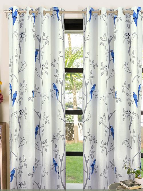 stylish and attractive printed curtains - set of 2 - 21734961 - Very Small Image - 1