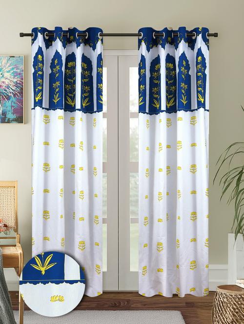 stylish and attractive printed curtains - set of 2 - 21734981 - Very Small Image - 1