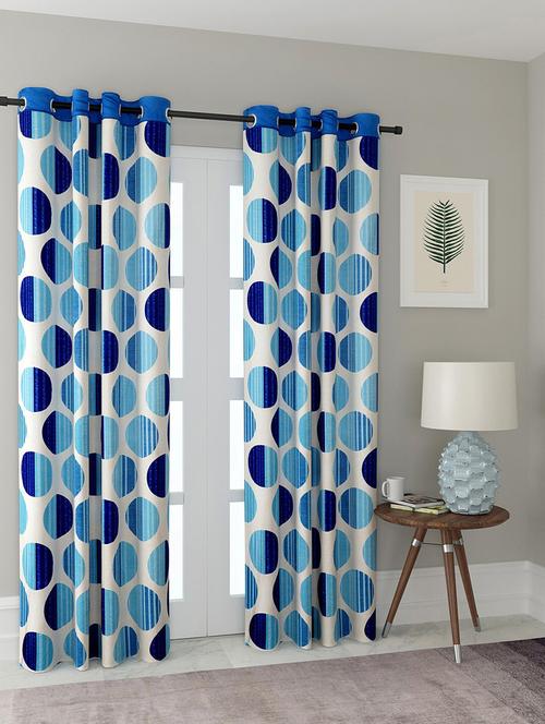 stylish and attractive printed curtains - set of 2 - 21734994 - Very Small Image - 1