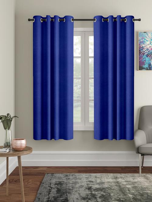 stylish and attractive solid curtains pack of 2 - 21735003 - Very Small Image - 1