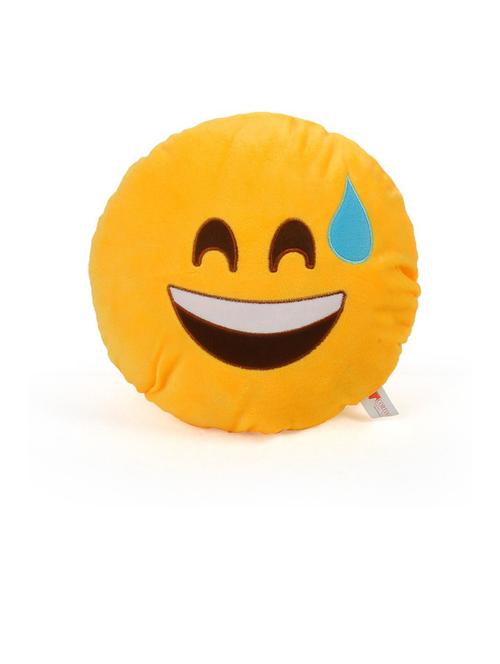cortina smiley decorative cushion pack of 1 (yellow) - 21735173 - Very Small Image - 1