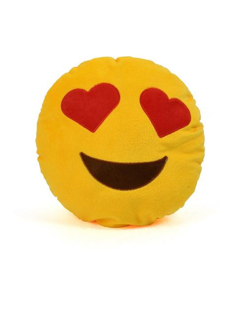 cortina smiley decorative cushion pack of 1 (yellow) - 21735180 - Very Small Image - 1
