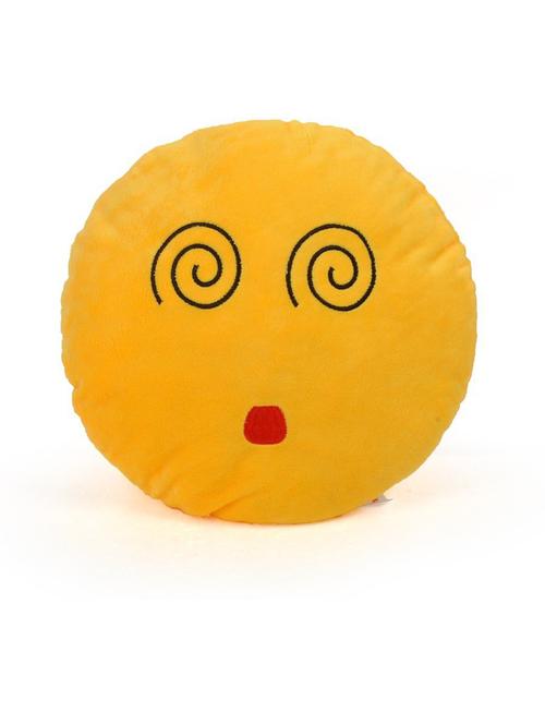cortina smiley decorative cushion pack of 1 (yellow) - 21735185 - Very Small Image - 1