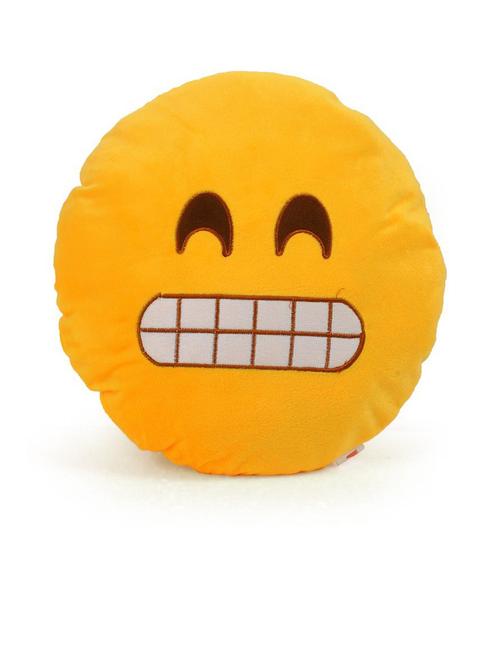 cortina smiley decorative cushion pack of 1 (yellow) - 21735187 - Very Small Image - 1