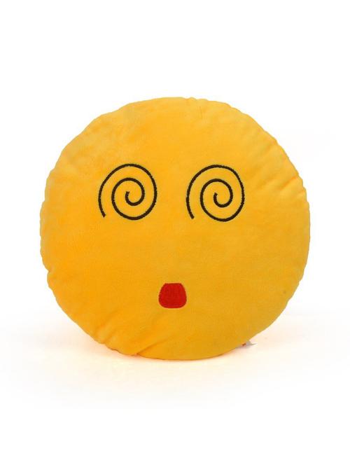 cortina smiley decorative cushion pack of 1 (yellow) - 21735194 - Very Small Image - 1