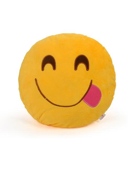 cortina smiley decorative cushion pack of 1 (yellow) - 21735196 - Very Small Image - 1