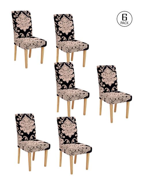 printed stretchable soft elastic dining chair covers - 21735441 - Very Small Image - 1