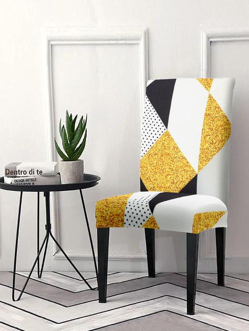 printed stretchable soft elastic dining chair covers - 21736347 - Very Small Image - 1