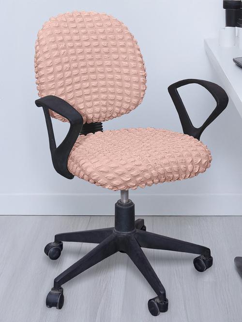 solid stretchable soft elastic office chair cover - 21736459 - Very Small Image - 1
