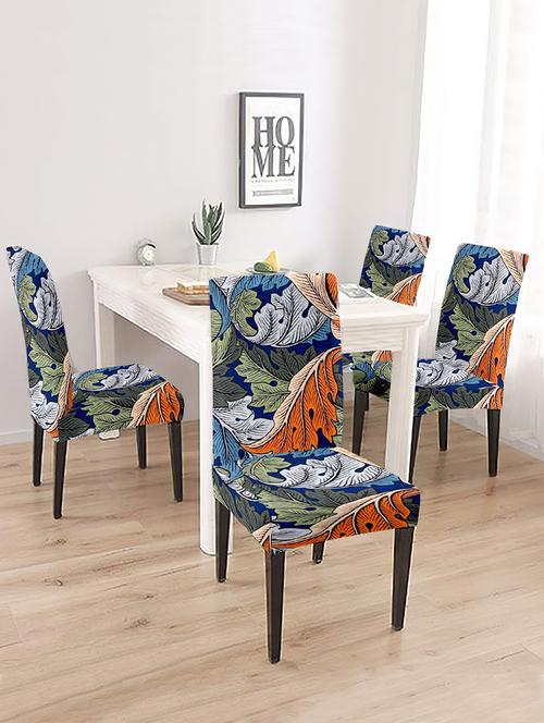 printed stretchable soft elastic dining chair covers - 21736527 - Very Small Image - 1