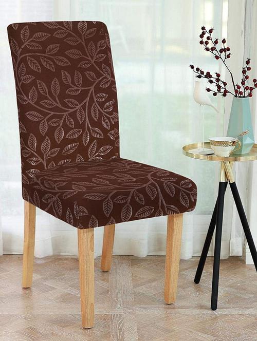 solid stretchable soft elastic dining chair cover - 21736751 - Very Small Image - 1