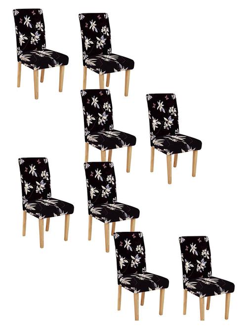 printed stretchable soft elastic dining chair covers - 21736774 - Very Small Image - 1