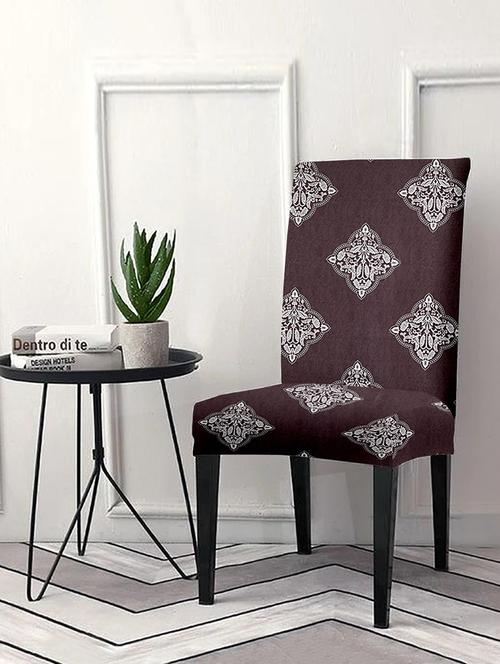 printed stretchable soft elastic dining chair cover - 21736795 - Very Small Image - 1