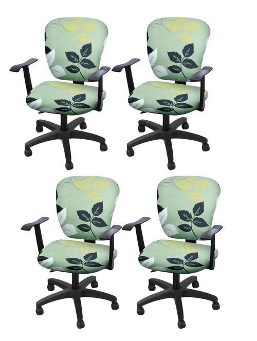 printed stretchable soft elastic office chair covers - 21736796 - Very Small Image - 1