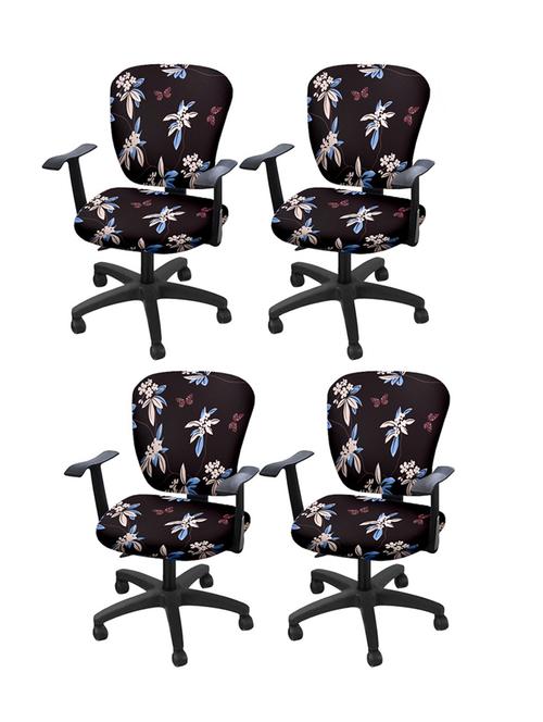 printed stretchable soft elastic office chair covers - 21736937 - Very Small Image - 1