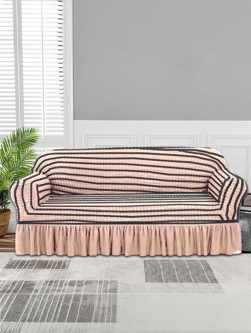 cortina striped stretchable sofa cover  - 21737018 - Very Small Image - 1