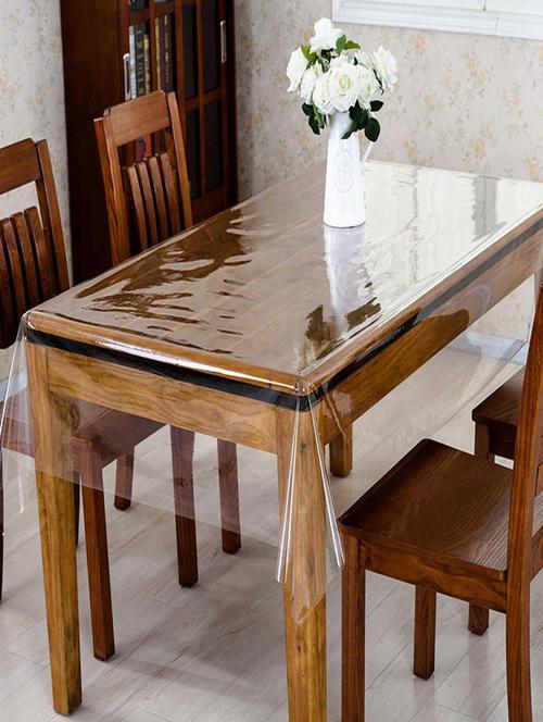 durable transparent waterproof dining table cover  - 21737216 - Very Small Image - 1