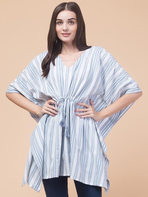 women striped kaftan - 21737323 - Very Small Image - 1