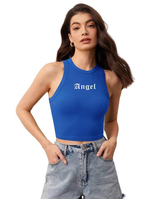 women printed sleeveless crop top  - 21738308 - Very Small Image - 1