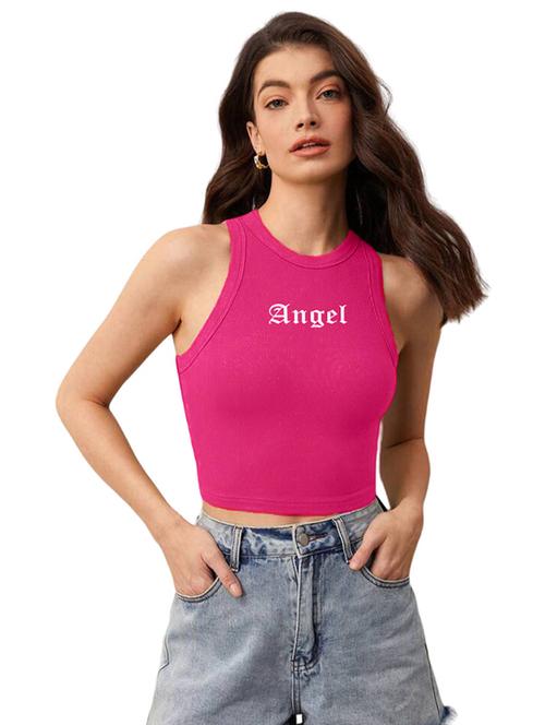 women printed sleeveless crop top  - 21738310 - Very Small Image - 1