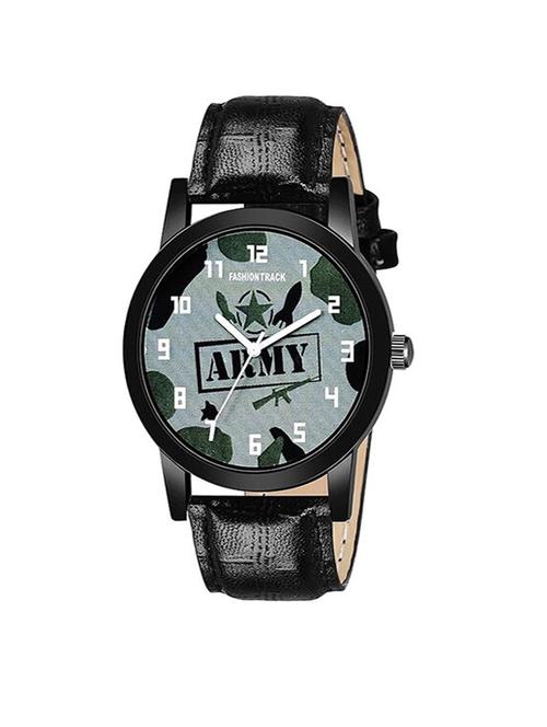 men's water resistant round dial analog watch - 21738380 - Very Small Image - 1