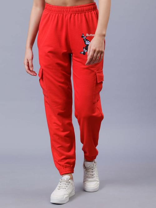 women printed high rise cargo - 21738798 - Very Small Image - 1