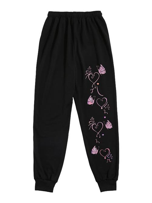 women printed high rise joggers - 21738804 - Very Small Image - 1