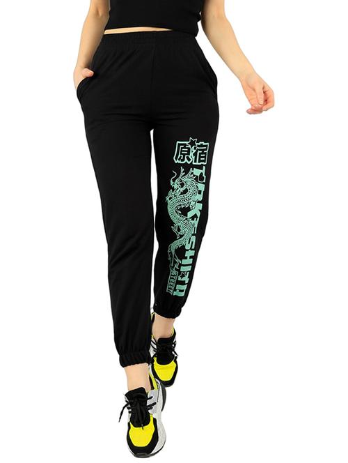 women printed high rise joggers - 21738865 - Very Small Image - 1