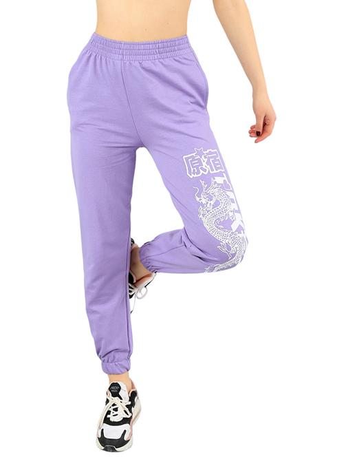 women printed high rise joggers - 21739029 - Very Small Image - 1