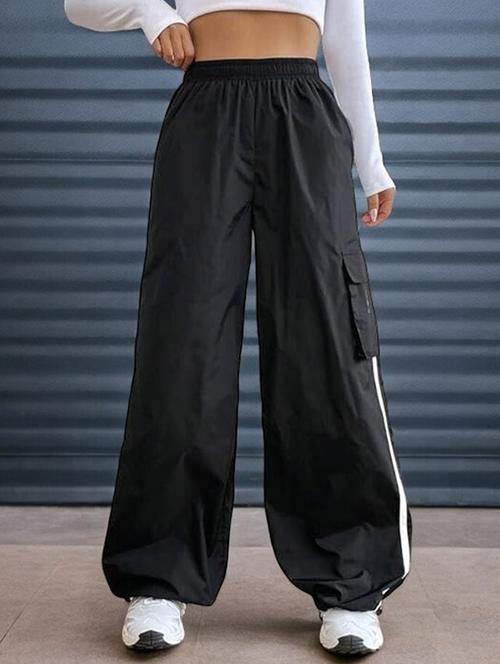 women solid mid rise track pant - 21739336 - Very Small Image - 1