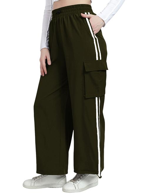 women solid mid rise track pant - 21739339 - Very Small Image - 1