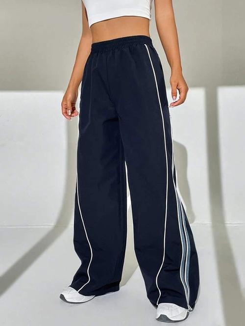 women solid mid rise track pant - 21739342 - Very Small Image - 1