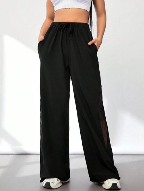 women solid mid rise track pant - 21739363 - Very Small Image - 1