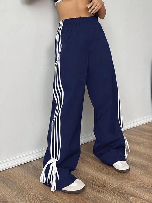 women solid mid rise track pant - 21739370 - Very Small Image - 1