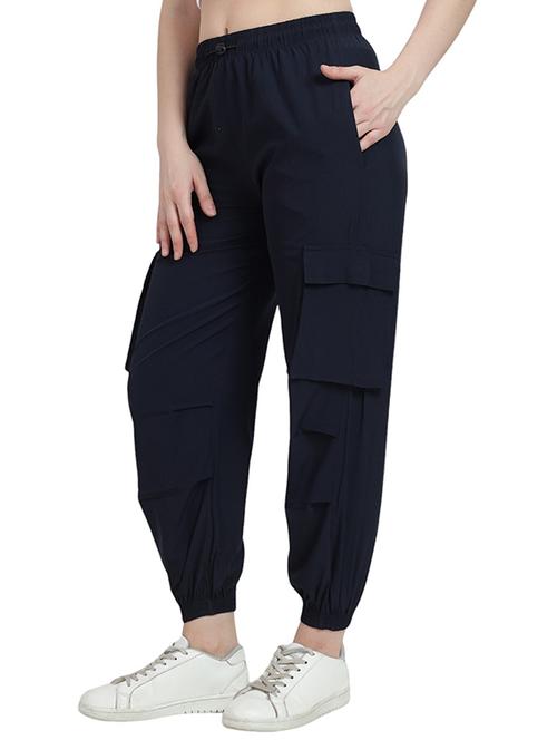 women solid mid rise cargo - 21739471 - Very Small Image - 1