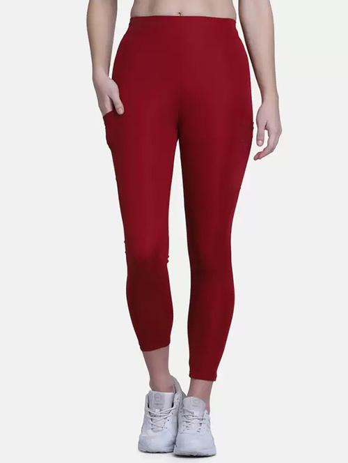 women high rise solid tights - 21739559 - Very Small Image - 1