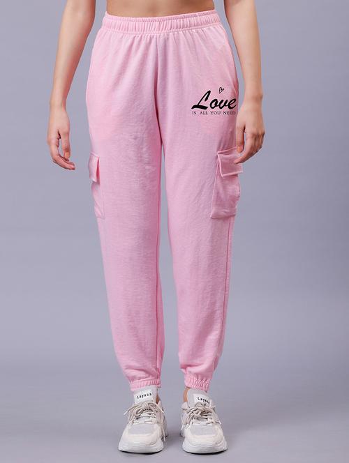 women printed mid rise joggers - 21739629 - Very Small Image - 1