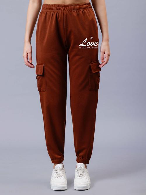 women printed mid rise joggers - 21739633 - Very Small Image - 1