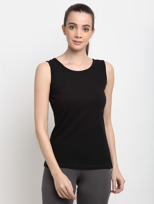 women solid sleeveless tank top  - 21740821 - Very Small Image - 1
