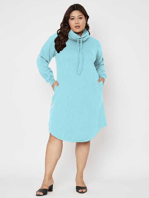 women solid long sleeves winter wear dress - 21741664 - Very Small Image - 1