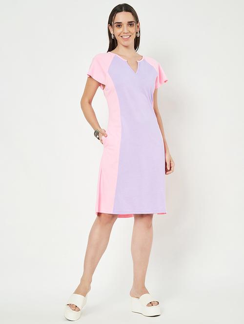 multi colored cotton aline dress - 21741727 - Very Small Image - 1