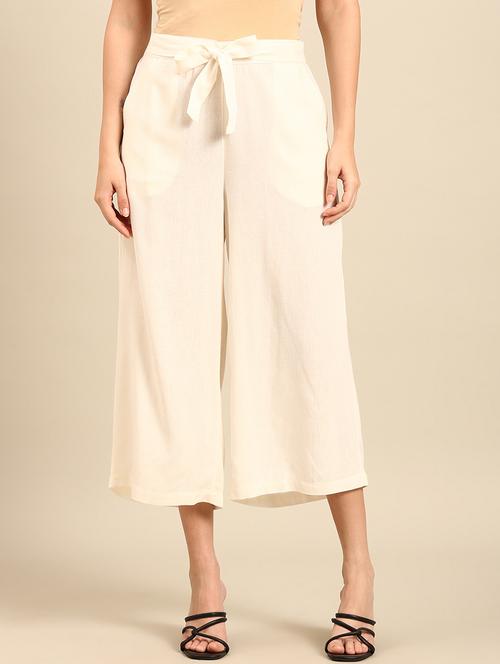 women solid high rise culottes  - 21742154 - Very Small Image - 1