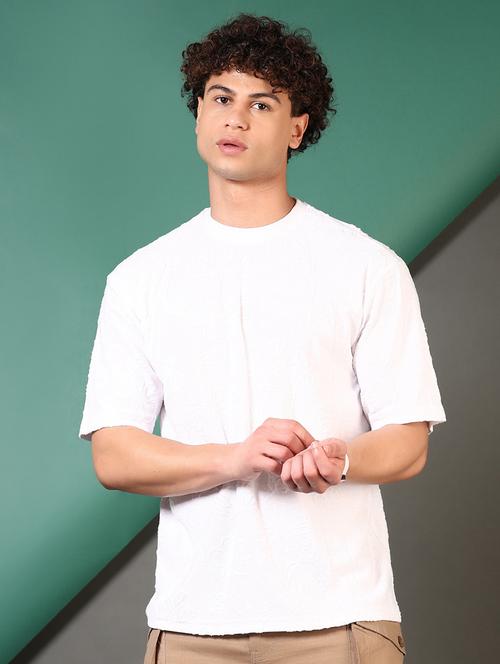 men self design round neck refular fit t-shirt - 21742803 - Very Small Image - 1