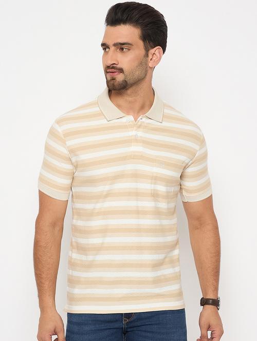 men short sleeves striped polo t-shirt - 21743238 - Very Small Image - 1