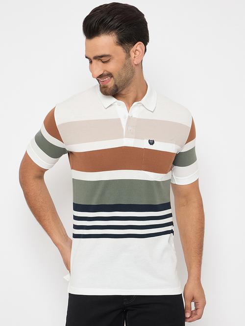 men short sleeves color block polo t-shirt - 21743255 - Very Small Image - 1