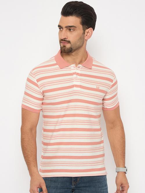 men short sleeves striped polo t-shirt - 21743259 - Very Small Image - 1